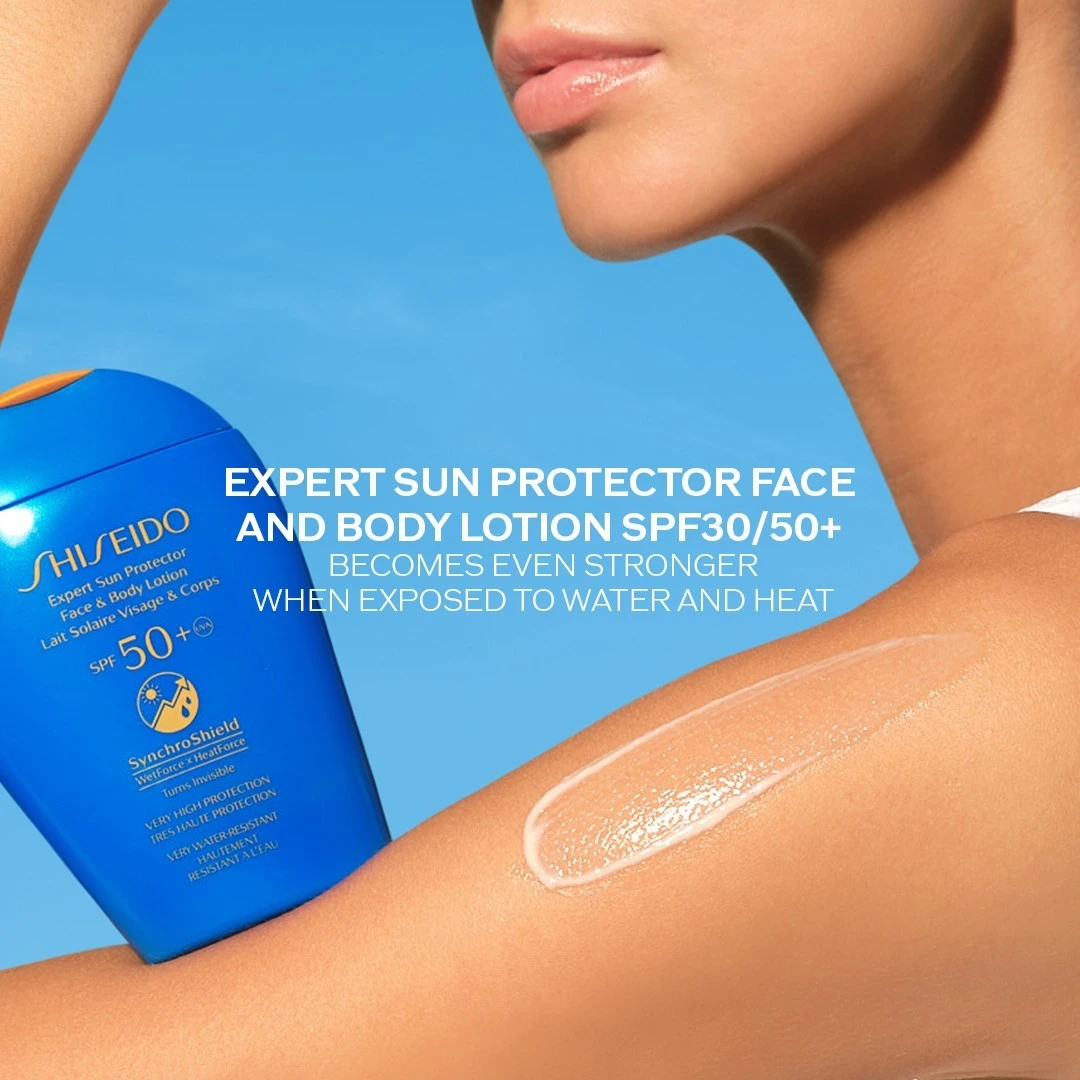 Shiseido Sun CareExpert Sun Protector Face & Body Lotion SPF30 3 Shiseido Sun CareExpert Sun Protector Face & Body Lotion SPF30 - Afbeelding 3