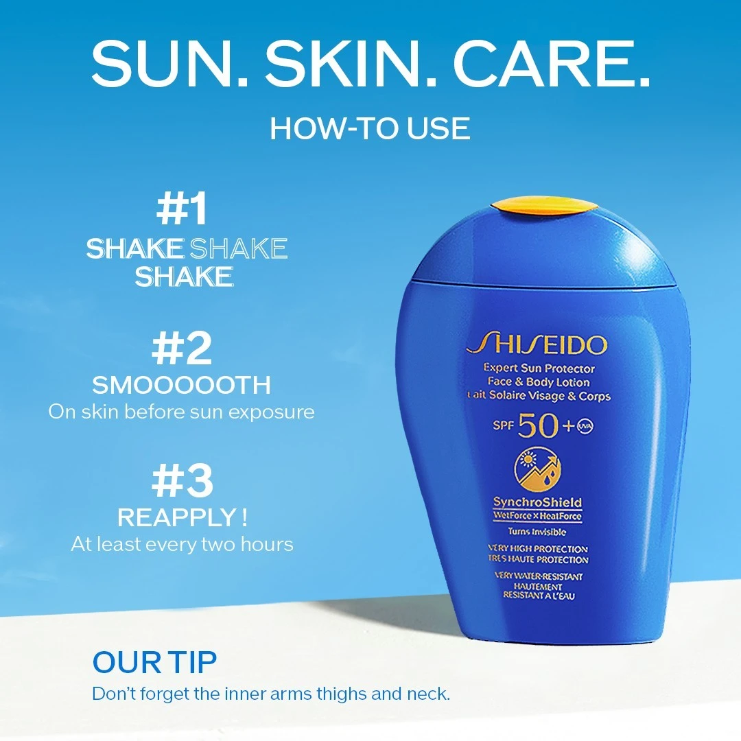 Shiseido Sun CareExpert Sun Protector Face & Body Lotion SPF30 6 Shiseido Sun CareExpert Sun Protector Face & Body Lotion SPF30 - Afbeelding 6