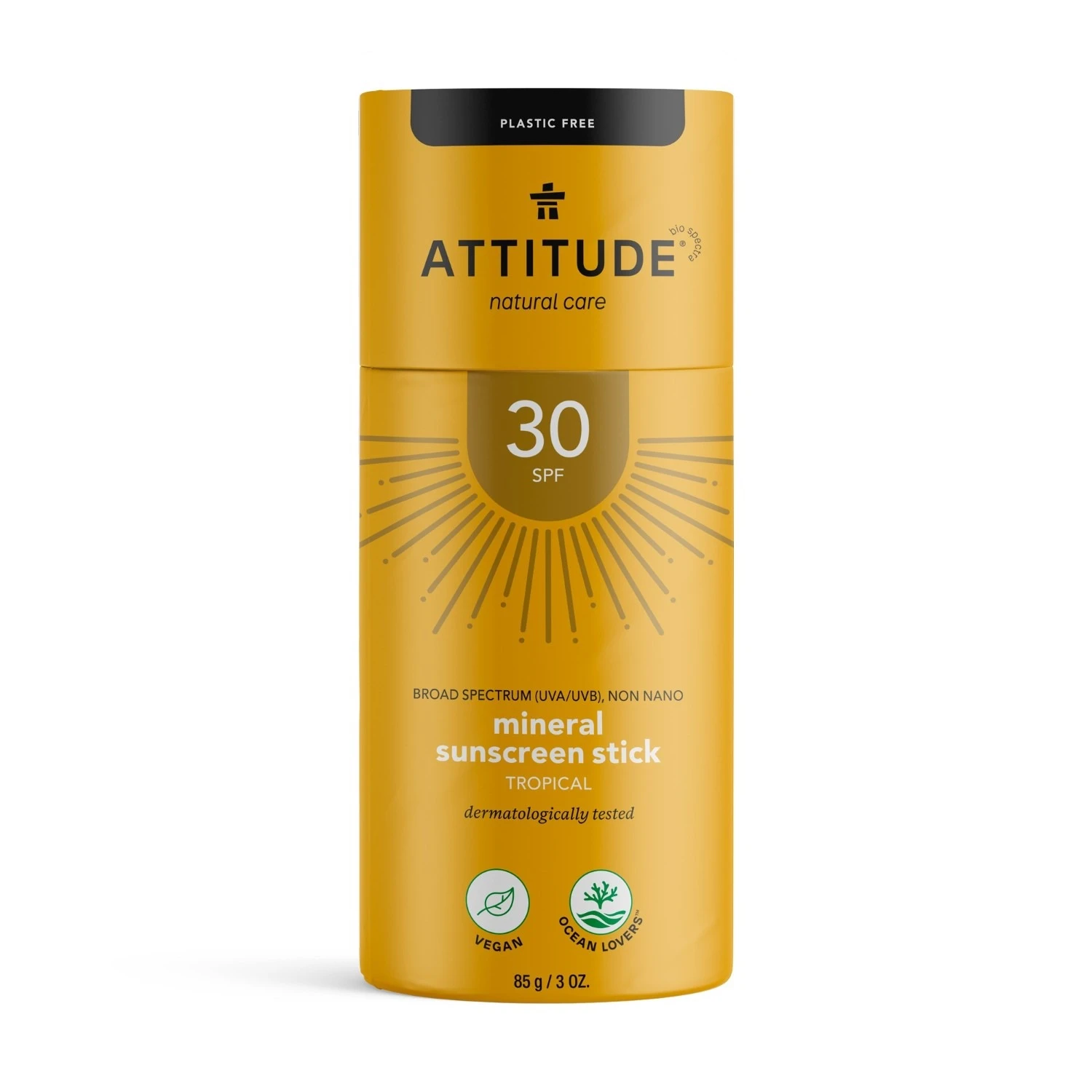 Attitude Sun CareMineral Sunscreen Stick Tropical 1 Attitude Sun CareMineral Sunscreen Stick Tropical